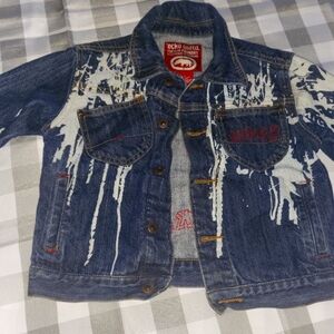 Ecko Unlimited Kids Stone Washed  Denim Button Jacket